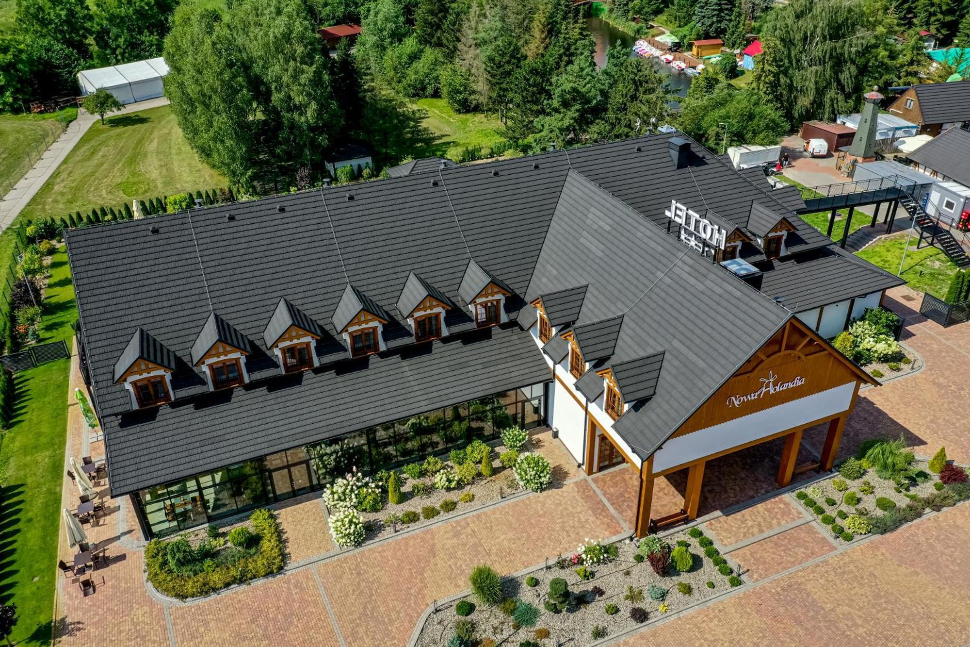 Hotel Nowa Holandia Elblag Bagian luar foto